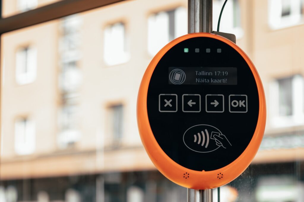 a close up of an electronic device on a pole